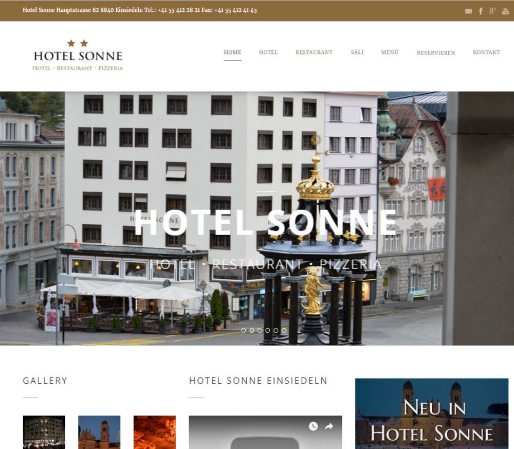 Hotel Sonne Айнзидельн Экстерьер фото